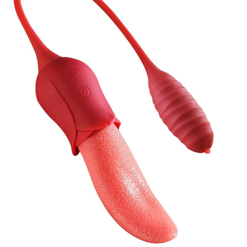 Alternative view of Bộ trứng rung tình yêu kết hợp lưỡi liếm âm đạo 2in1 Jiuuy