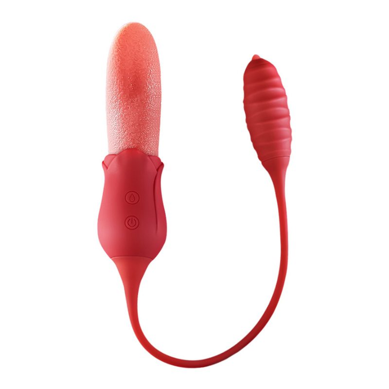 Bộ trứng rung tình yêu kết hợp lưỡi liếm âm đạo 2in1 Jiuuy