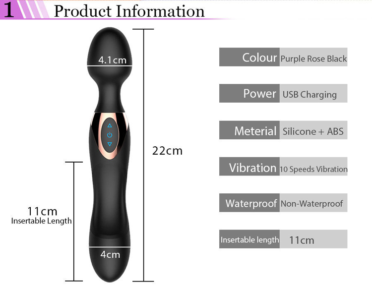 Alternative view of Chày rung hai đầu cong massage điểm G nữ Passion Love