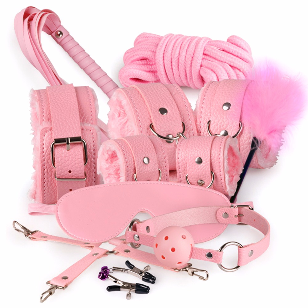 Đồ chơi BDSM set kit 10 món - Màu hồng