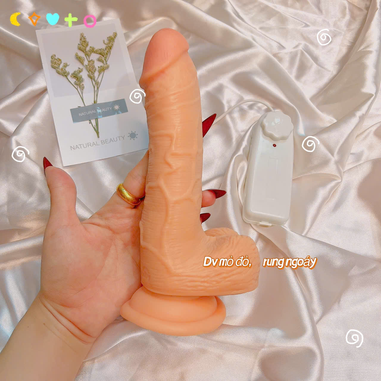 Alternative view of Dương vật giả gắn tường rung ngoáy Dildo siêu mềm