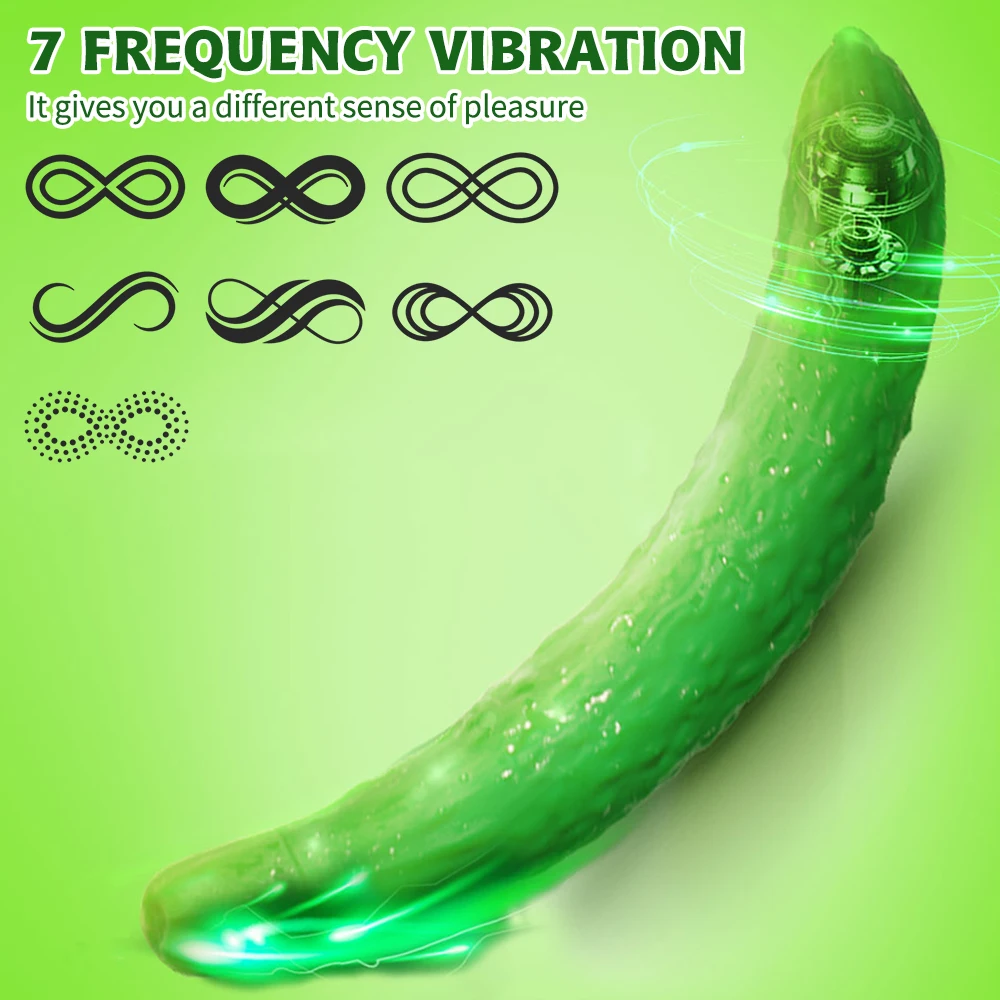 Alternative view of Dương vật giả nguỵ trang dưa leo Wistone Cucumber 7 chế độ rung
