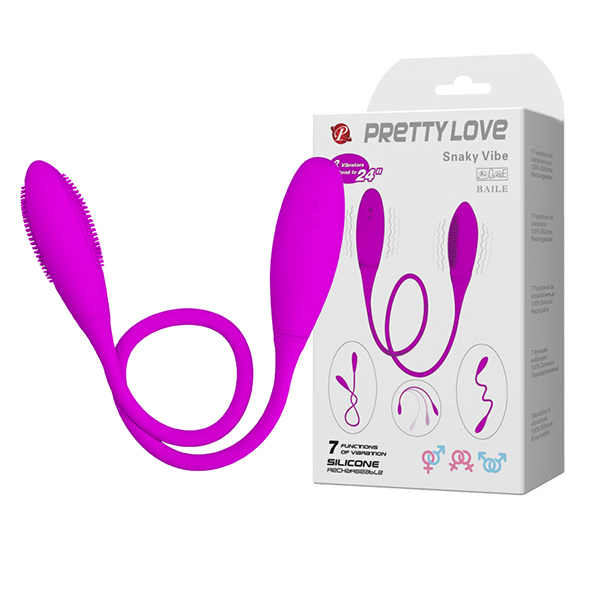 Trứng rung 2 đầu Pretty Love Snaky Vibe 7 chế độ, dùng sạc