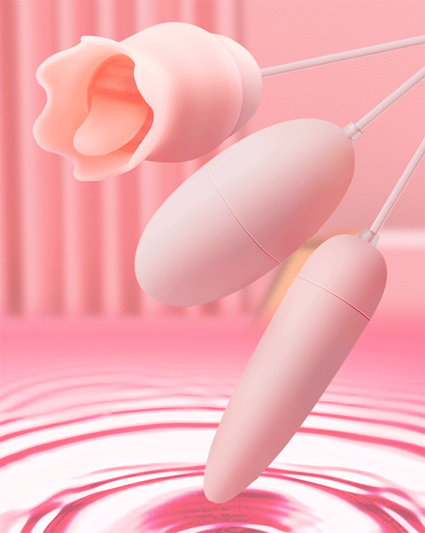 Alternative view of Trứng rung ba đầu kèm lưỡi liếm âm đạo Fun 10 chế độ