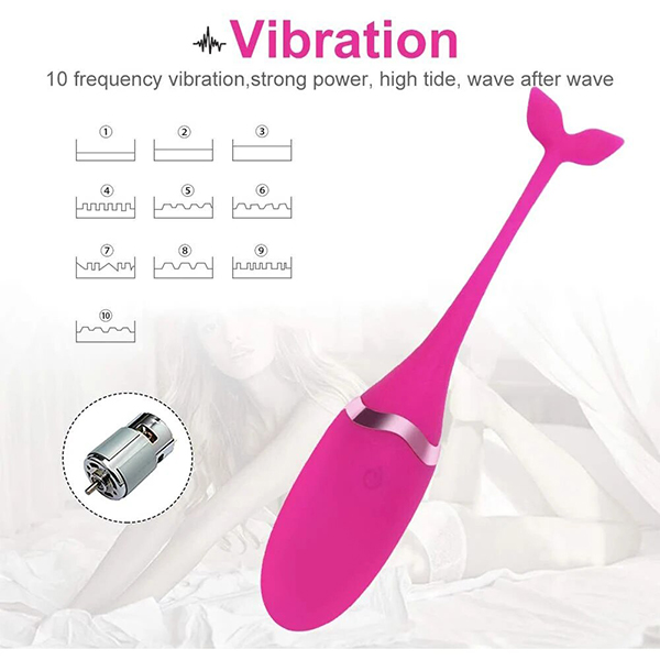 Alternative view of Trứng rung đuôi cá điều khiển từ xa Private Massager 12 chế độ
