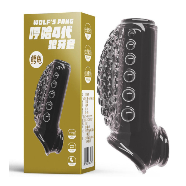 Bao cao su đôn dên khúc giữa kiểu bạch tuộc Wolf's Fang