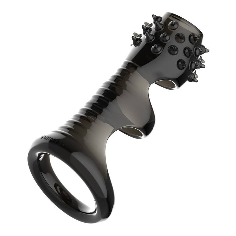 Bao cao su đôn thân gân gai Crystal Va1 (Đen)