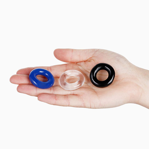 Alternative view of Bộ 3 vòng đeo silicon mềm dẻo Stay Hard