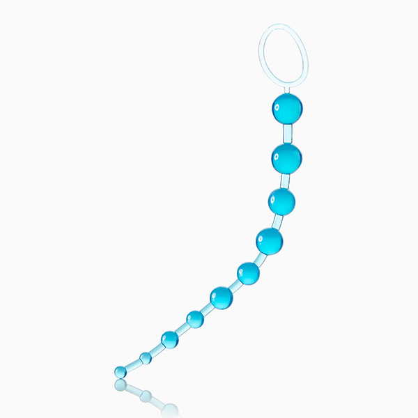 Chuỗi hạt nhựa mát xa thích thích hậu môn (Xanh)