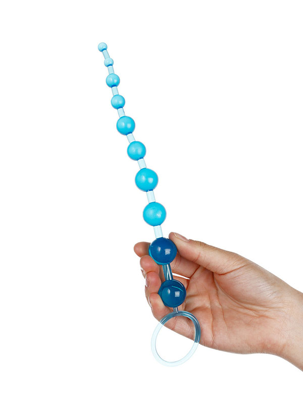 Alternative view of Chuỗi hạt nhựa mát xa thích thích hậu môn (Xanh)