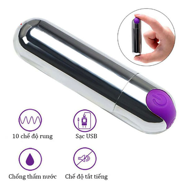 Alternative view of Đạn rung massage kích thích nữ lên đỉnh siêu sướng 10 tần số