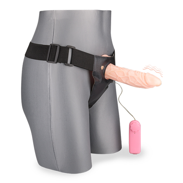 Dương vật giả dây đeo rỗng ruột cho nam Warrior có rung