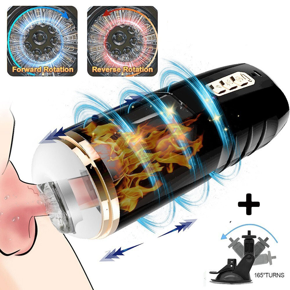 Alternative view of Máy thủ dâm tự động thụt nhiệt rung rên Jiuai, có đế gắn tường