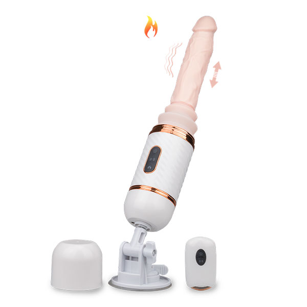 Dương vật giả Cyclone Fire rung thụt toả nhiệt, có điều khiển từ xa