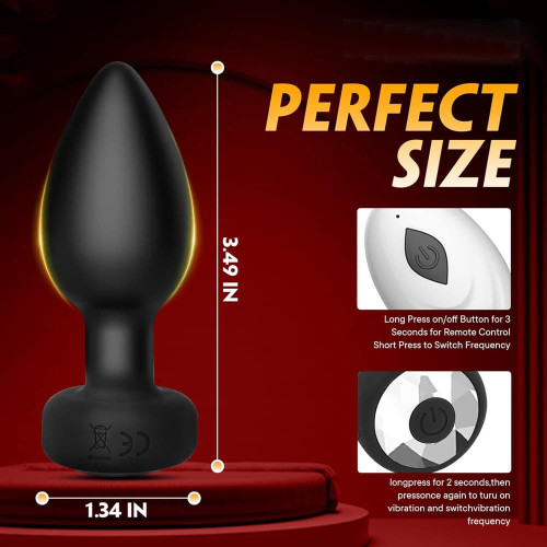 Alternative view of Butt Plug rung điều khiển từ xa Panda 10 chế độ