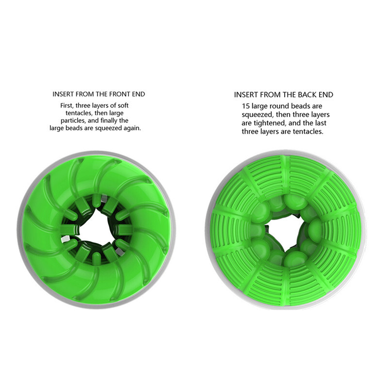 Alternative view of Cốc thủ dâm thông hai đầu Through Normal (Xanh)