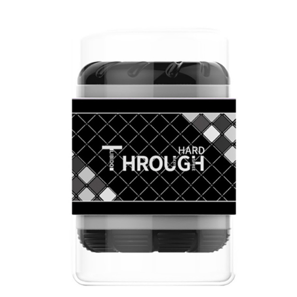 Cốc thủ dâm thông hai đầu Through Hard (Đen)