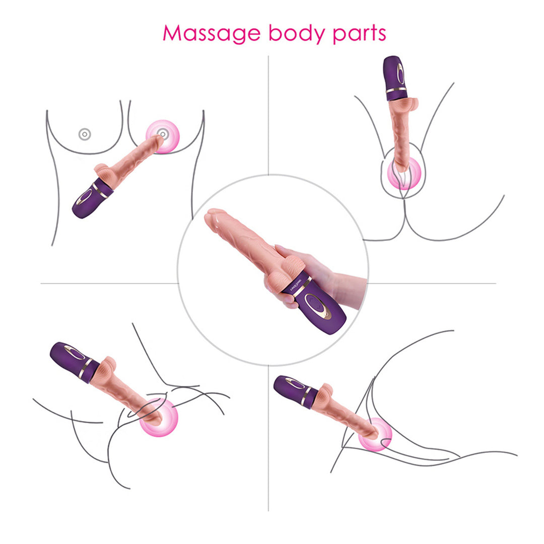 Alternative view of Dương vật giả rung thụt toả nhiệt siêu kích thích Erocome Auriga