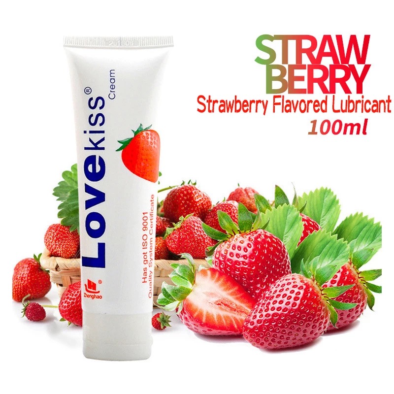 Gel bôi trơn hương dâu Love Kiss Straw Berry 100ml