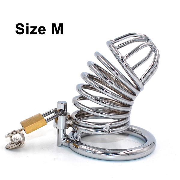 Khóa dương vật nam inox hình tim 4,5cm