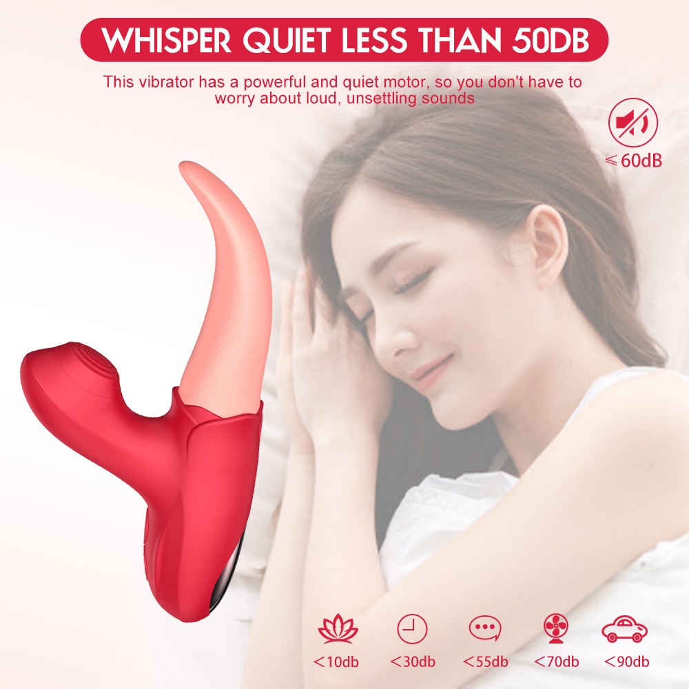 Alternative view of Lưỡi rung liếm kết hợp bú mút âm đạo 2in1 JIUUY